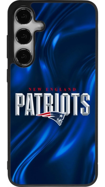 Samsung Galaxy S25+ Case Hülle - Silikon schwarz Super Bowl 26 Patriots 2