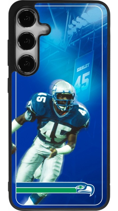 Samsung Galaxy S25+ Case Hülle - Silikon schwarz Super Bowl 26 Seattle 1