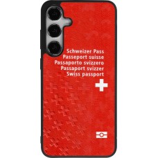 Samsung Galaxy S25+ Case Hülle - Silikon schwarz Swiss Passport