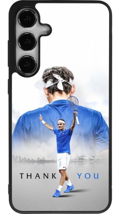 Samsung Galaxy S25+ Case Hülle - Silikon schwarz Thank you Roger