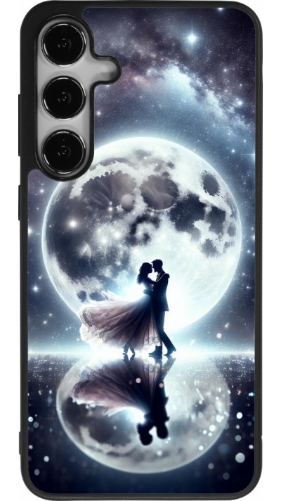 Samsung Galaxy S25+ Case Hülle - Silikon schwarz Valentin 2024 Liebe unter dem Mond