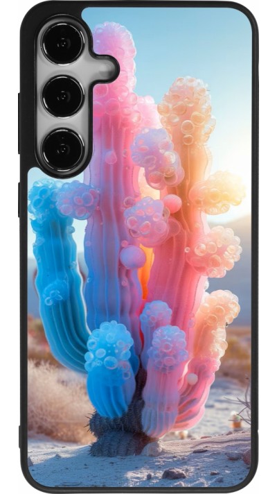 Samsung Galaxy S25+ Case Hülle - Silikon schwarz Artificial vegetation 2025