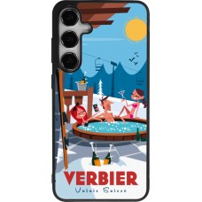 Samsung Galaxy S25+ Case Hülle - Silikon schwarz Verbier Mountain Jacuzzi