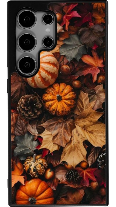 Samsung Galaxy S25 Ultra Case Hülle - Silikon schwarz Autumn 25 Pumpkin