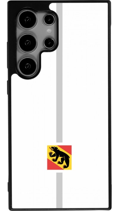 Coque Samsung Galaxy S25 Ultra - Silicone rigide noir Canton BE blanc
