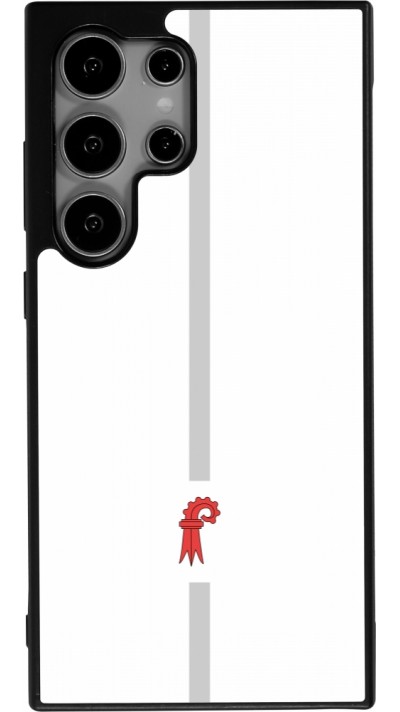 Coque Samsung Galaxy S25 Ultra - Silicone rigide noir Canton BL blanc