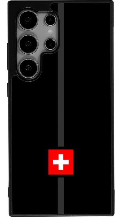 Coque Samsung Galaxy S25 Ultra - Silicone rigide noir Canton CH noir