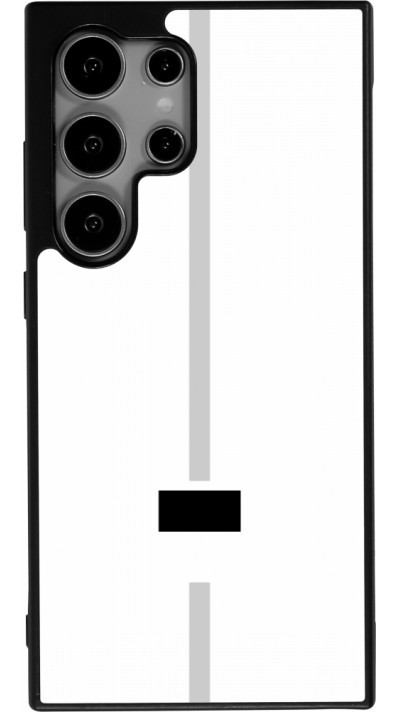 Coque Samsung Galaxy S25 Ultra - Silicone rigide noir Canton FR blanc