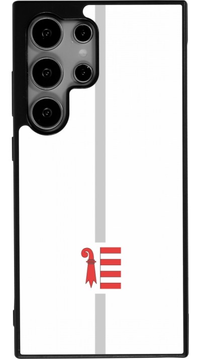 Coque Samsung Galaxy S25 Ultra - Silicone rigide noir Canton JU blanc