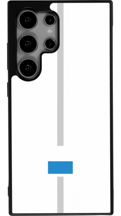 Coque Samsung Galaxy S25 Ultra - Silicone rigide noir Canton LU blanc