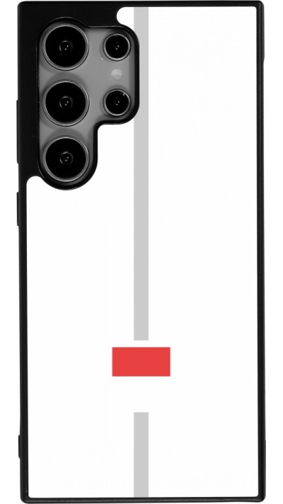 Coque Samsung Galaxy S25 Ultra - Silicone rigide noir Canton SO blanc