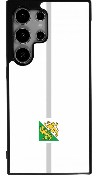 Coque Samsung Galaxy S25 Ultra - Silicone rigide noir Canton TG blanc