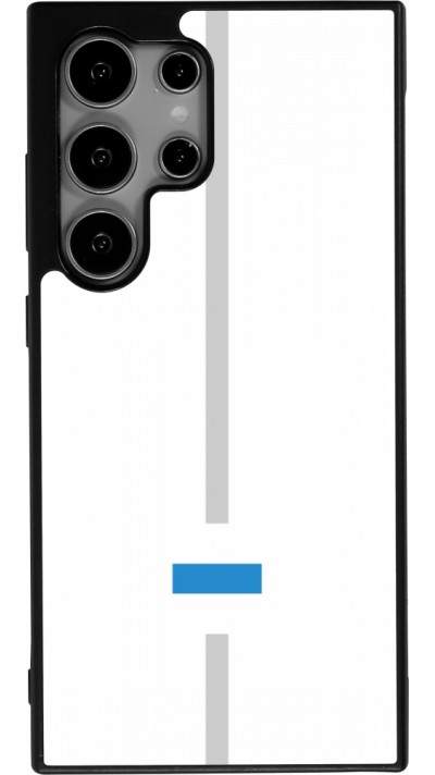 Coque Samsung Galaxy S25 Ultra - Silicone rigide noir Canton ZG blanc