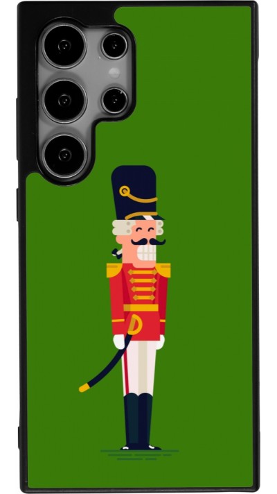 Samsung Galaxy S25 Ultra Case Hülle - Silikon schwarz Christmas 25 Nutcracker Green