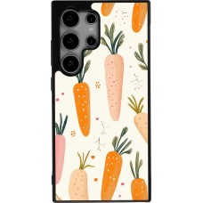 Samsung Galaxy S25 Ultra Case Hülle - Silikon schwarz Easter 2026 Illustration carrots