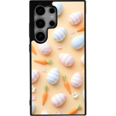 Samsung Galaxy S25 Ultra Case Hülle - Silikon schwarz Easter 2026 Pattern Easter