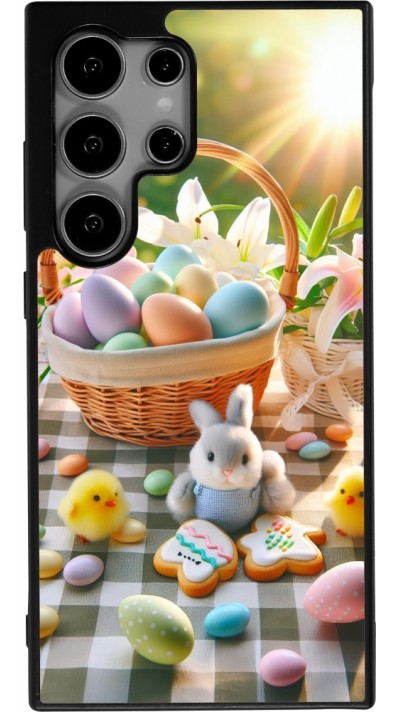 Samsung Galaxy S25 Ultra Case Hülle - Silikon schwarz Ostern 2025 Osterkorb