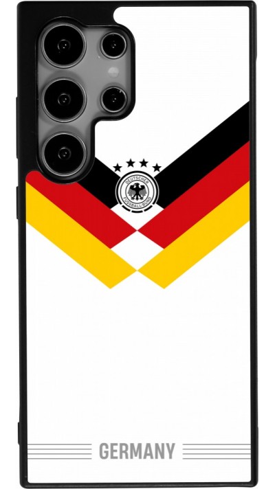 Coque Samsung Galaxy S25 Ultra - Silicone rigide noir Maillot de football Allemagne 2026 personnalisable