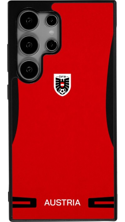 Samsung Galaxy S25 Ultra Case Hülle - Silikon schwarz O?sterreich 2026 personalisierbares Fussballtrikot