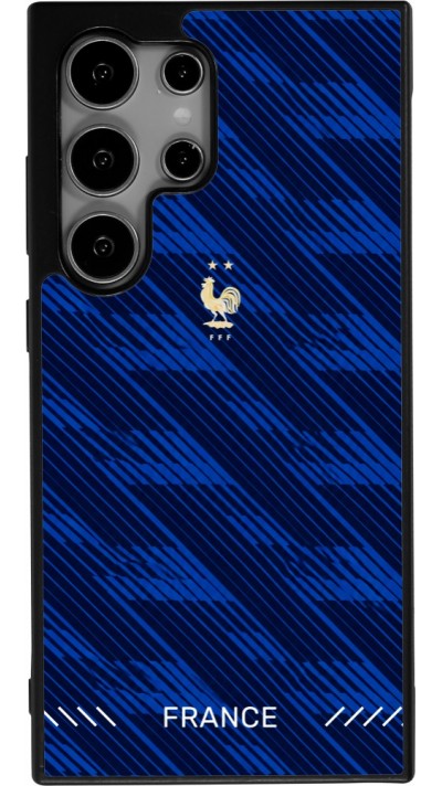 Samsung Galaxy S25 Ultra Case Hülle - Silikon schwarz Frankreich 2026 personalisierbares Fussballtrikot