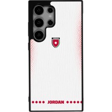 Samsung Galaxy S25 Ultra Case Hülle - Silikon schwarz Jordanien 2026 personalisierbares Fussballtrikot