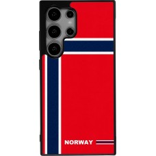 Samsung Galaxy S25 Ultra Case Hülle - Silikon schwarz Norwegen 2026 personalisierbares Fussballtrikot