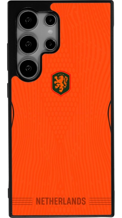 Samsung Galaxy S25 Ultra Case Hülle - Silikon schwarz Niederlande 2026 personalisierbares Fussballtrikot