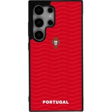 Samsung Galaxy S25 Ultra Case Hülle - Silikon schwarz Portugal 2026 personalisierbares Fussballtrikot