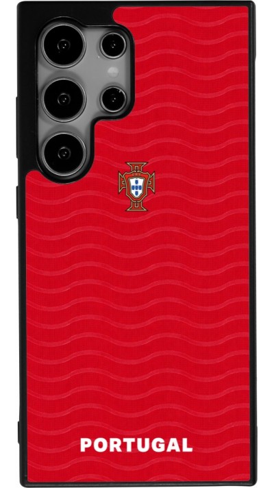 Samsung Galaxy S25 Ultra Case Hülle - Silikon schwarz Portugal 2026 personalisierbares Fussballtrikot
