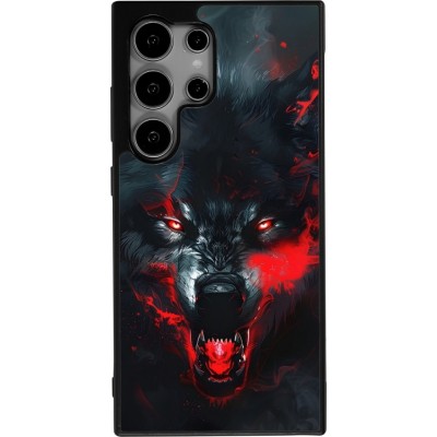 Samsung Galaxy S25 Ultra Case Hülle - Silikon schwarz Halloween 2024 mad werewolf