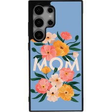 Samsung Galaxy S25 Ultra Case Hülle - Silikon schwarz Mom 2026 Flowers