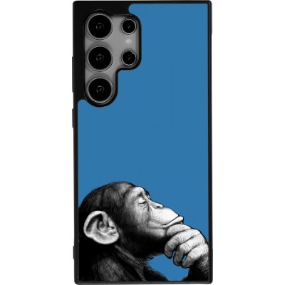 Samsung Galaxy S25 Ultra Case Hülle - Silikon schwarz Monkey Pop Art