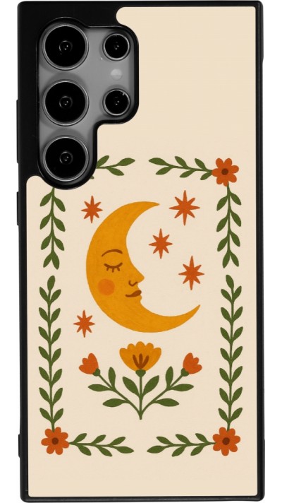 Samsung Galaxy S25 Ultra Case Hülle - Silikon schwarz Half moon stamp 2026