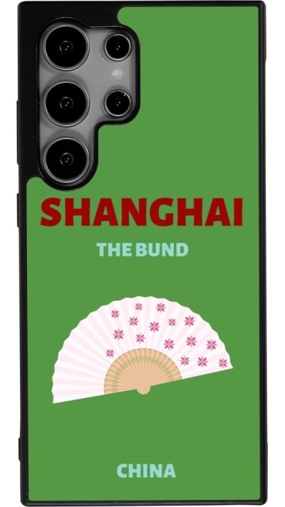 Samsung Galaxy S25 Ultra Case Hülle - Silikon schwarz Pop Summer Destination Shanghai