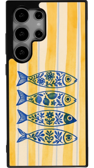 Samsung Galaxy S25 Ultra Case Hülle - Silikon schwarz Portuguese fish 2026
