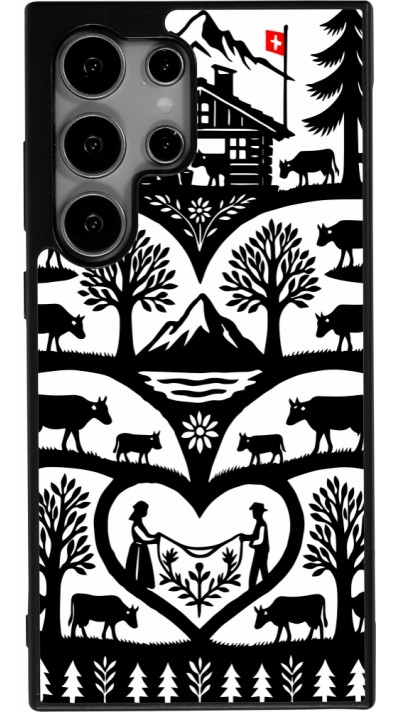 Coque Samsung Galaxy S25 Ultra - Silicone rigide noir Poya Suisse 2