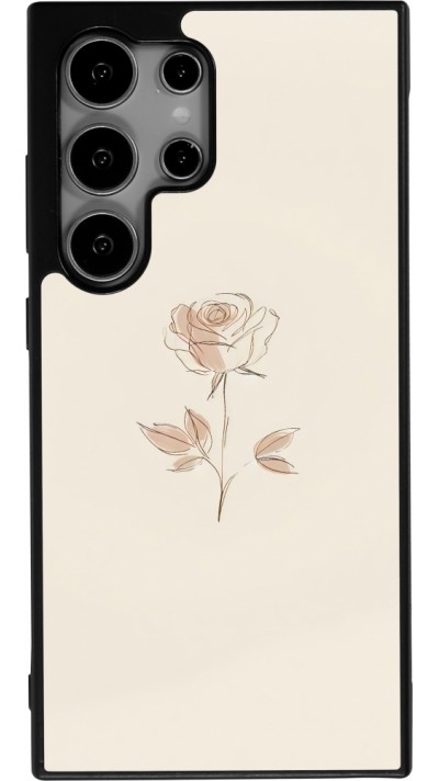 Samsung Galaxy S25 Ultra Case Hülle - Silikon schwarz Rosa Sand Minimalistisch
