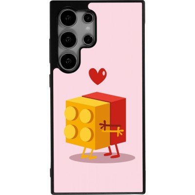 Samsung Galaxy S25 Ultra Case Hülle - Silikon schwarz Saint Valentines Day 26 Puzzle