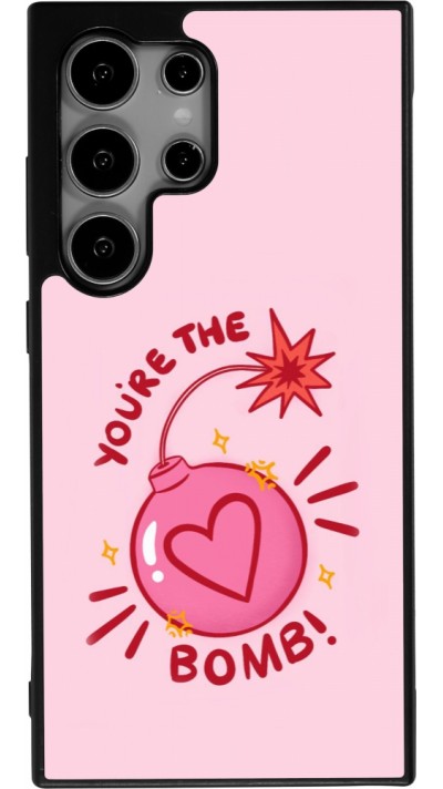 Samsung Galaxy S25 Ultra Case Hülle - Silikon schwarz Saint Valentines Day 26 You are the bomb