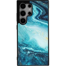 Samsung Galaxy S25 Ultra Case Hülle - Silikon schwarz Sea Foam Blue