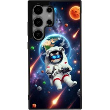 Samsung Galaxy S25 Ultra Case Hülle - Silikon schwarz VR SpaceCat Odyssee