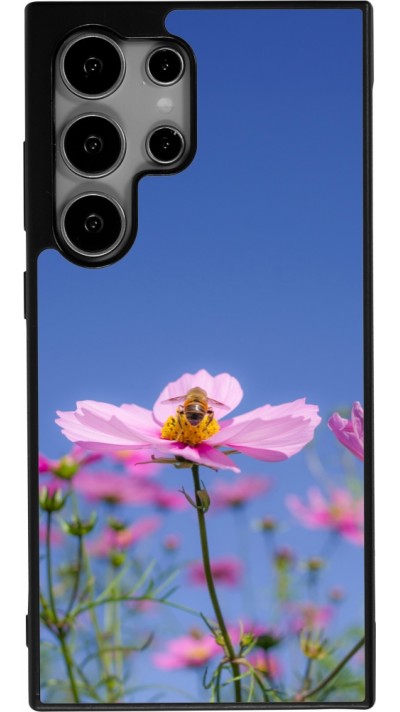 Samsung Galaxy S25 Ultra Case Hülle - Silikon schwarz Bee on a flower 2026