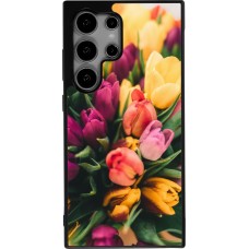Samsung Galaxy S25 Ultra Case Hülle - Silikon schwarz Bouquet of tulips 2026