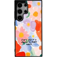 Samsung Galaxy S25 Ultra Case Hülle - Silikon schwarz Every day is a chance 2026