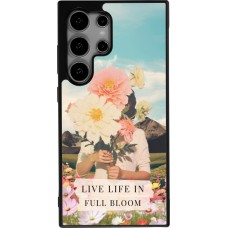 Samsung Galaxy S25 Ultra Case Hülle - Silikon schwarz Live life in full moon 2026