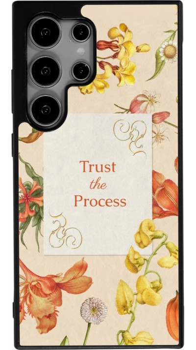 Samsung Galaxy S25 Ultra Case Hülle - Silikon schwarz Trust the process 2026