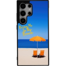 Samsung Galaxy S25 Ultra Case Hülle - Silikon schwarz Summer 2025 Bring me to the beach
