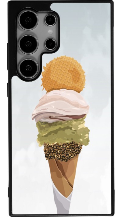Samsung Galaxy S25 Ultra Case Hülle - Silikon schwarz Summer 2025 Cornet