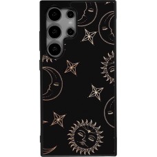 Samsung Galaxy S25 Ultra Case Hülle - Silikon schwarz Suns and Moons