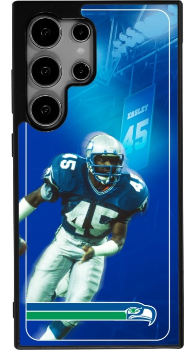 Samsung Galaxy S25 Ultra Case Hülle - Silikon schwarz Super Bowl 26 Seattle 1